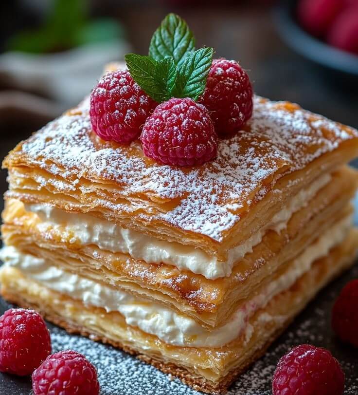 Raspberry Mille Feuille